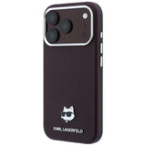 Husa de protectie Karl Lagerfeld compatibil cu iPhone 17 Pro Max / iPhone 18 Pro Max, Bordo