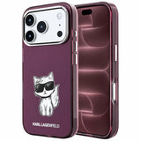 Husa de protectie Karl Lagerfeld compatibil cu iPhone 17 Pro Max / iPhone 18 Pro Max, Bordo