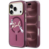 Husa de protectie Karl Lagerfeld compatibil cu iPhone 17 Pro Max / iPhone 18 Pro Max, Bordo