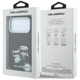 Husa de protectie Karl Lagerfeld compatibil cu iPhone 17 Pro Max / iPhone 18 Pro Max, Roșu Burgundy