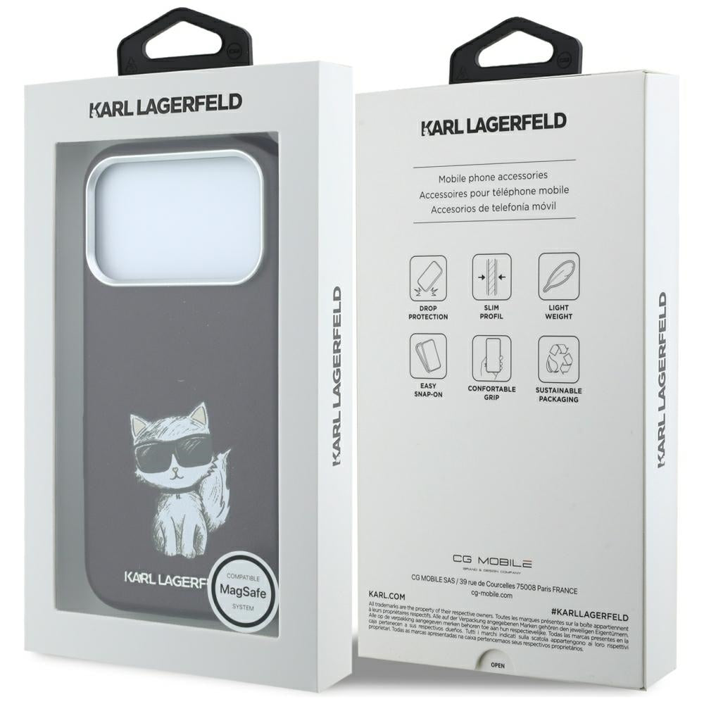 Husa de protectie Karl Lagerfeld compatibil cu iPhone 18 Pro Max / iPhone 17 Pro Max, Bordo