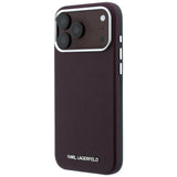 Husa de protectie Karl Lagerfeld compatibil cu iPhone 18 Pro / iPhone 17 Pro, Bordo