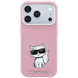 Husa de protectie Karl Lagerfeld compatibil cu iPhone 17 Pro Max / iPhone 18 Pro Max, Roz