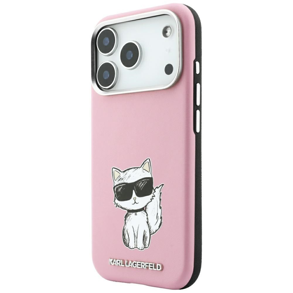 Husa de protectie Karl Lagerfeld compatibil cu iPhone 17 Pro Max / iPhone 18 Pro Max, Roz