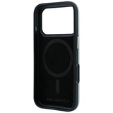 Husa de protectie Karl Lagerfeld Saffiano compatibil cu iPhone 18 Pro / iPhone 17 Pro, Gri