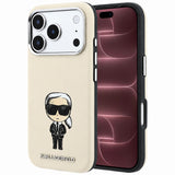 Husa de protectie Karl Lagerfeld compatibil cu iPhone 18 Pro Max / iPhone 17 Pro Max, Bej
