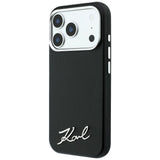 Husa de protectie Karl Lagerfeld Saffiano compatibil cu iPhone 18 Pro / iPhone 17 Pro, Negru