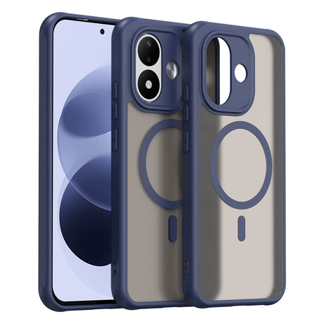 Husa de protectie Techsuit HaloFrost II cu inel magnetic compatibil cu Xiaomi Redmi Note 17 4G / Redmi Note 17 5G, Bleumarin