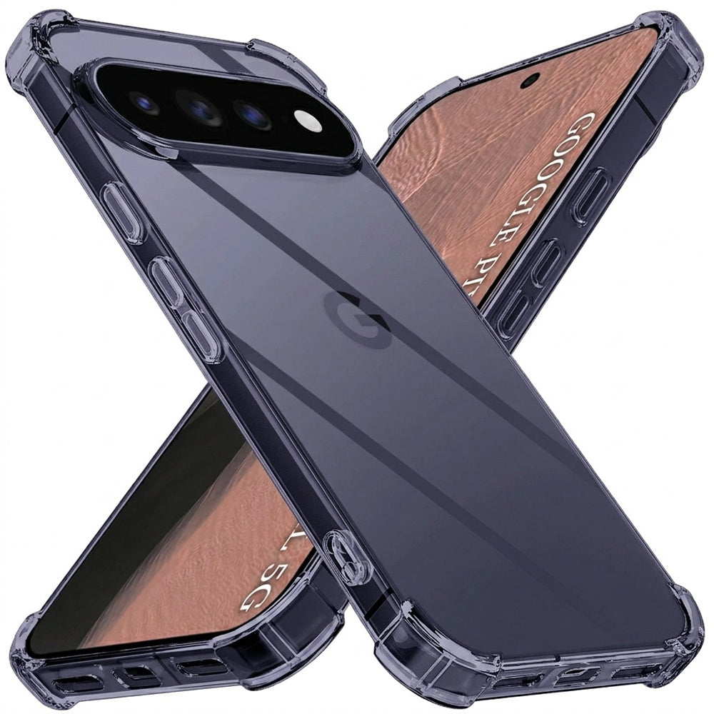 Husa de protectie Techsuit Shockproof Clear Silicone compatibil cu Google Pixel 11 Pro, Negru Fumuriu