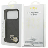 Husa de protectie Guess Leather 4G compatibil cu iPhone 18 Pro / iPhone 17 Pro, Negru