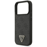 Husa de protectie Guess Leather 4G compatibil cu iPhone 18 Pro / iPhone 17 Pro, Negru