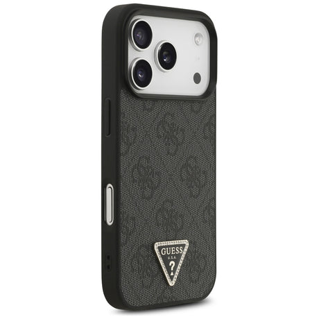 Husa de protectie Guess Leather 4G compatibil cu iPhone 18 Pro / iPhone 17 Pro, Negru