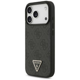 Husa de protectie Guess Leather 4G compatibil cu iPhone 18 Pro / iPhone 17 Pro, Negru