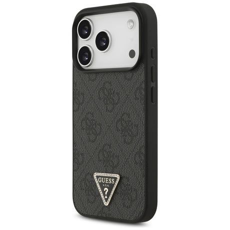 Husa de protectie Guess Leather 4G compatibil cu iPhone 18 Pro / iPhone 17 Pro, Negru