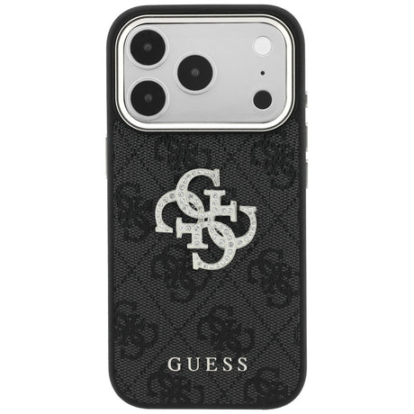 Husa de protectie Guess Leather 4G compatibil cu iPhone 18 Pro / iPhone 17 Pro, Negru