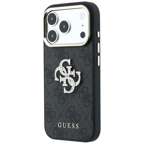 Husa de protectie Guess Leather 4G compatibil cu iPhone 18 Pro / iPhone 17 Pro, Negru