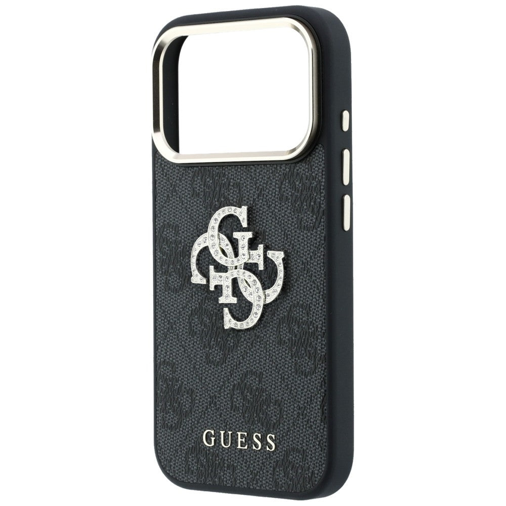 Husa de protectie Guess Leather 4G compatibil cu iPhone 18 Pro / iPhone 17 Pro, Negru