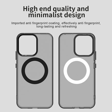 Techsuit CandyCase cu inel magnetic husă neagră pentru Oppo Reno16 F / Reno16 FS