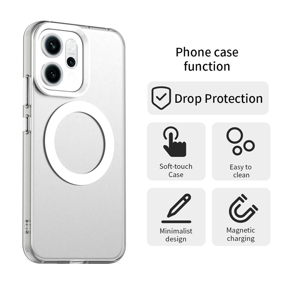 Husa de protectie Techsuit CandyCase MagSafe compatibil cu Oppo Reno16 F / Reno16 FS, Alb