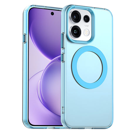 Husă Techsuit CandyCase cu inel magnetic albastră pentru Oppo Reno16 F / Reno16 FS