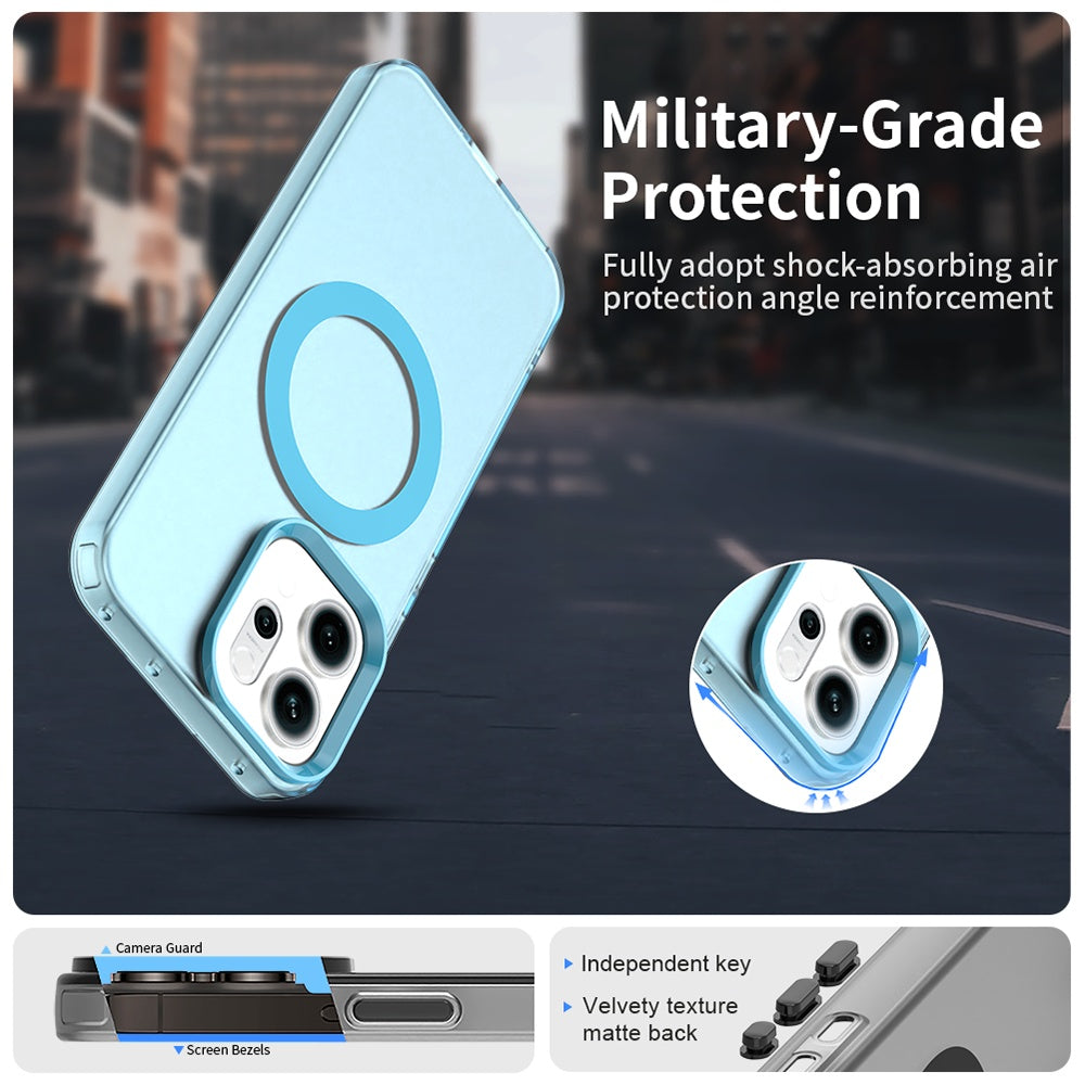 Husa de protectie Techsuit CandyCase MagSafe compatibil cu Oppo Reno16 F / Reno16 FS, Albastru