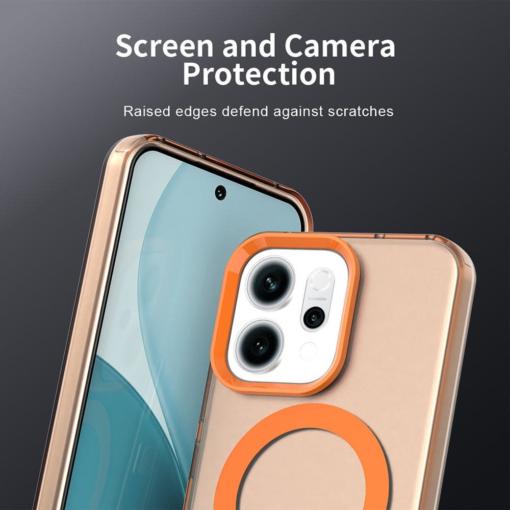 Husa de protectie Techsuit CandyCase MagSafe compatibil cu Oppo Reno16 F / Reno16 FS, Portocaliu