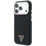 Husa de protectie Guess Kevlar Triangle Logo compatibil cu iPhone 18 Pro Max / iPhone 17 Pro Max, Negru