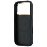 Husa de protectie Guess Saffiano Small 4G compatibil cu iPhone 17 Pro / iPhone 18 Pro, Negru