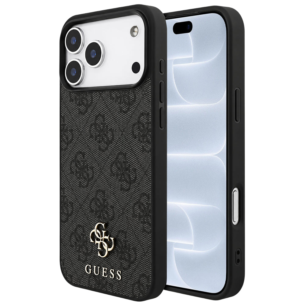 Husa de protectie Guess 4G Small and Classic Logo MagSafe compatibil cu iPhone 18 Pro / iPhone 17 Pro, Negru
