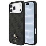 Husa de protectie Guess 4G Small and Classic Logo MagSafe compatibil cu iPhone 18 Pro / iPhone 17 Pro, Negru