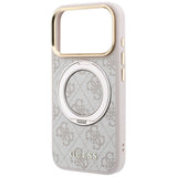 Husa de protectie Guess Ring Stand 360 compatibil cu iPhone 18 Pro / iPhone 17 Pro, Roz