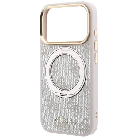 Husa de protectie Guess Ring Stand 360 compatibil cu iPhone 18 Pro / iPhone 17 Pro, Roz