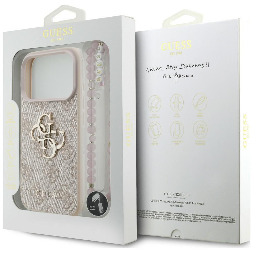 Husa de protectie Guess compatibil cu iPhone 17 Pro Max / iPhone 18 Pro Max, Roz