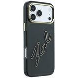 Husa de protectie Karl Lagerfeld compatibil cu iPhone 17 Pro / iPhone 18 Pro, Negru