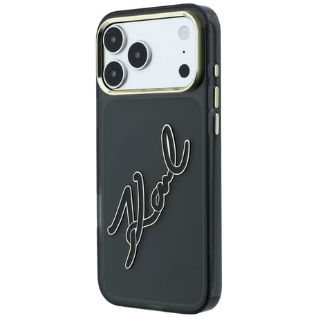 Husa de protectie Karl Lagerfeld compatibil cu iPhone 17 Pro Max / iPhone 18 Pro Max, Negru