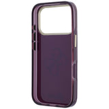 Husa de protectie Guess IML 4G Script Metal compatibil cu iPhone 18 Pro Max / iPhone 17 Pro Max, Bordo