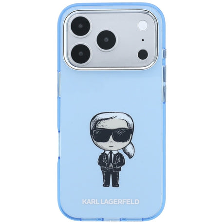 Husa de protectie Karl Lagerfeld compatibil cu iPhone 17 Pro Max / iPhone 18 Pro Max, Albastru