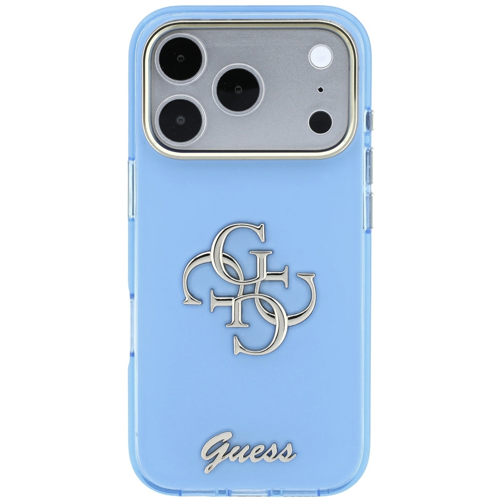 Husa de protectie Guess IML 4G compatibil cu iPhone 18 Pro Max / iPhone 17 Pro Max, Albastru