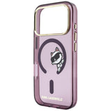 Husa de protectie Karl Lagerfeld compatibil cu iPhone 17 Pro Max / iPhone 18 Pro Max, Roșu Inchis
