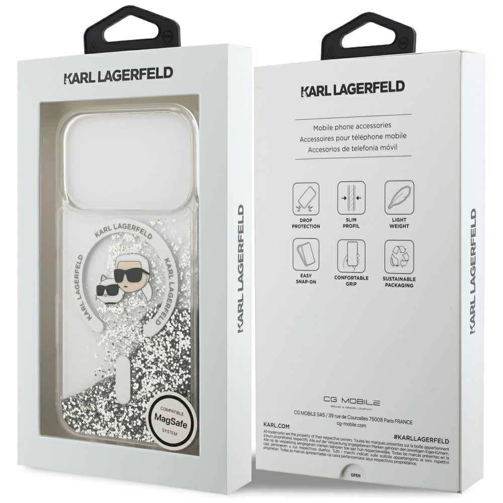 Husa de protectie Karl Lagerfeld compatibil cu iPhone 18 Pro / iPhone 17 Pro, Transparent