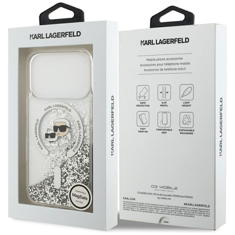 Husa de protectie Karl Lagerfeld compatibil cu iPhone 18 Pro / iPhone 17 Pro, Transparent