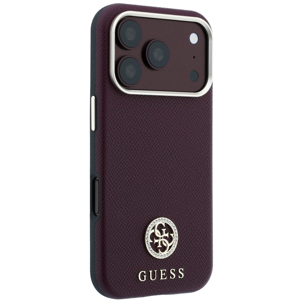 Husa de protectie Guess compatibil cu iPhone 18 Pro / iPhone 17 Pro, Bordo