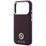 Husa de protectie Guess compatibil cu iPhone 18 Pro / iPhone 17 Pro, Bordo