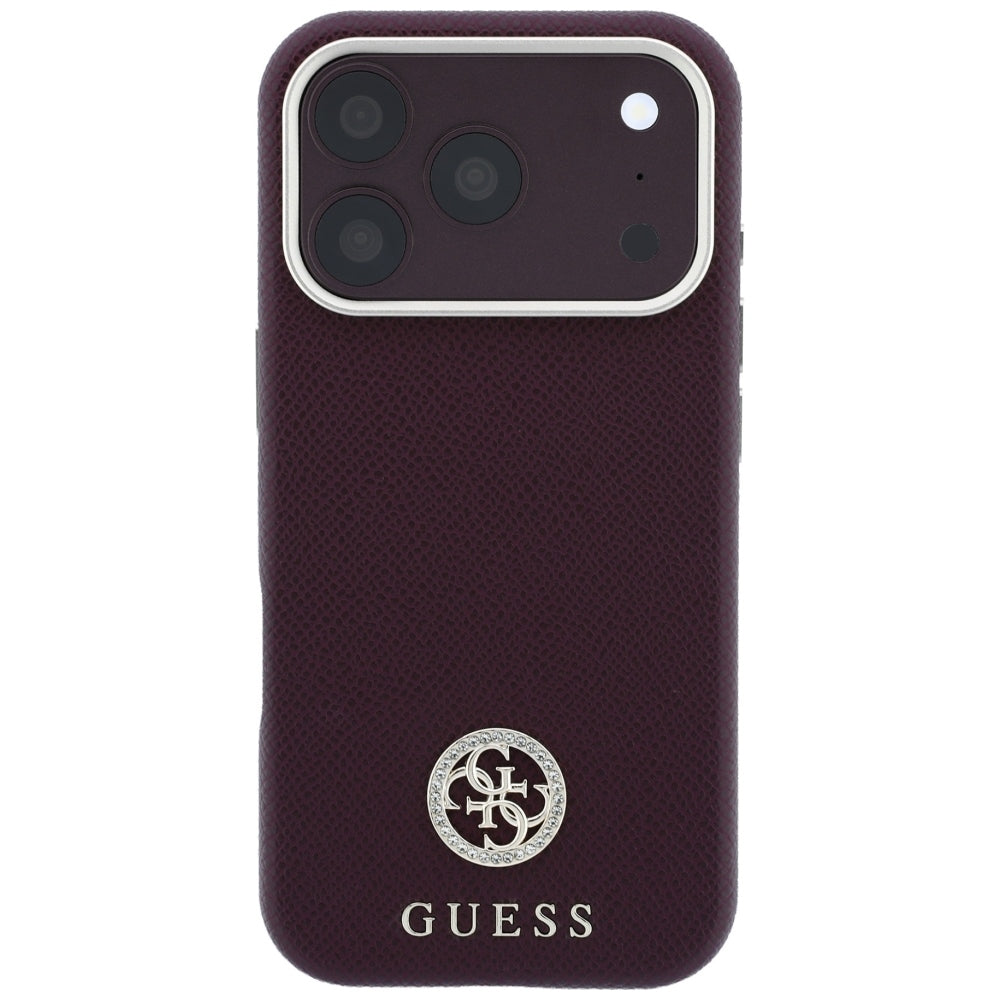 Husa de protectie Guess compatibil cu iPhone 18 Pro / iPhone 17 Pro, Bordo