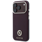 Husa de protectie Guess compatibil cu iPhone 18 Pro / iPhone 17 Pro, Bordo