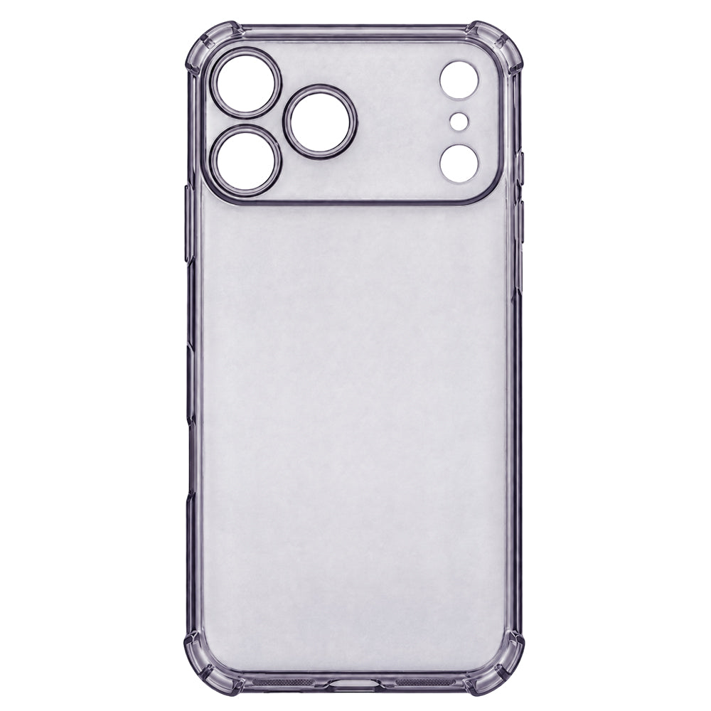 Husa de protectie Techsuit Shockproof Clear Silicone compatibil cu iPhone 18 Pro / iPhone 17 Pro, Gri