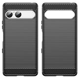 Husa de protectie Techsuit Carbon Silicone compatibil cu Sony Xperia 10 VIII, Negru