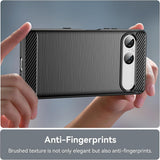 Husa de protectie Techsuit Carbon Silicone compatibil cu Sony Xperia 10 VIII, Negru