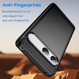 Husa de protectie Techsuit Carbon Silicone compatibil cu Sony Xperia 10 VIII, Negru
