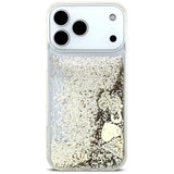 Husa de protectie Guess Liquid Glitter Charms compatibil cu iPhone 18 Pro / iPhone 17 Pro, Auriu